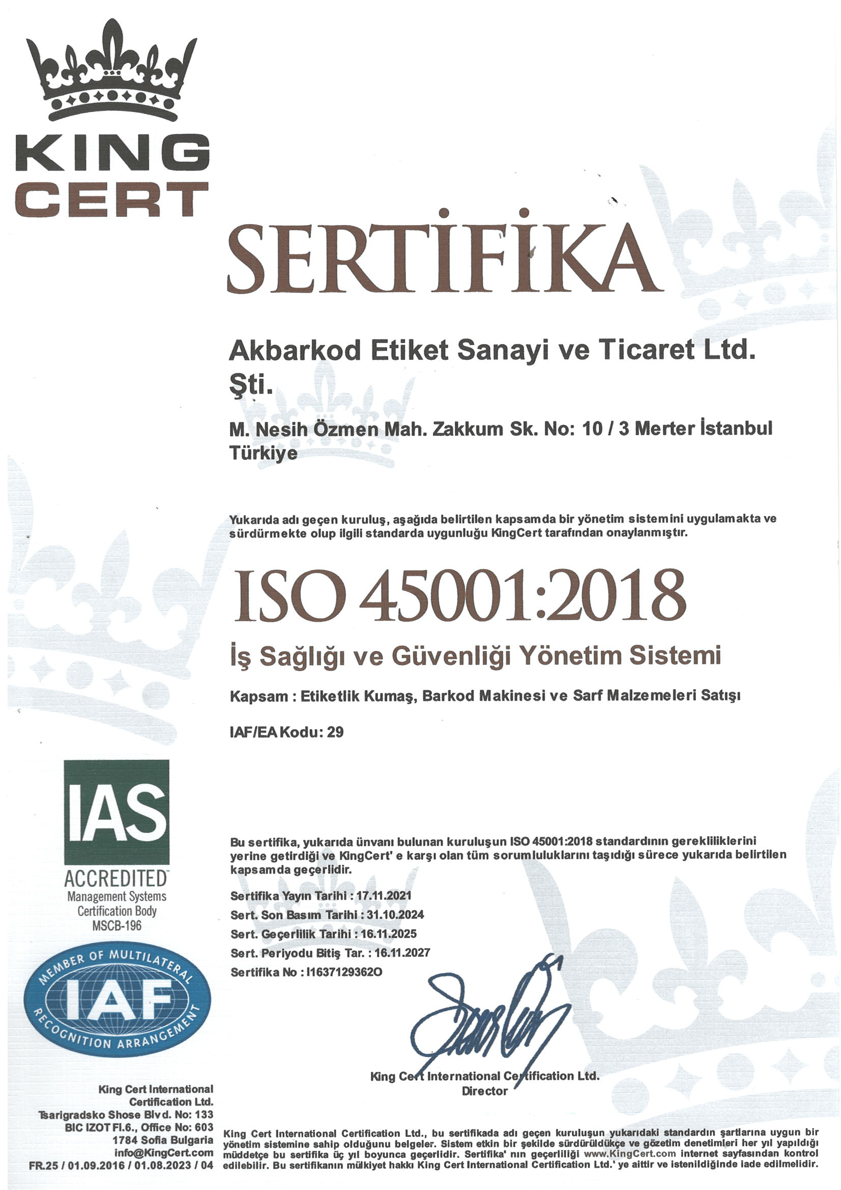 ISO 45001